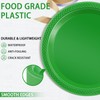 WELLIFE Green Party Plates 9 Inch -150 Count Plastic Plates