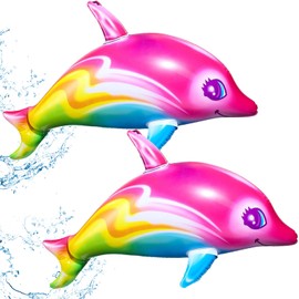 LQTSLFM Inflatable Dolphin, Inflatable Toy, Inflatable Toy Swimming Pool, for Summer Swimming Pool, Hawaii Decoration, Theme Party