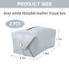 MFCGHXR 2Pcs Tissue Box Cover, Decorative Holder Organizer, Rectangle Modern