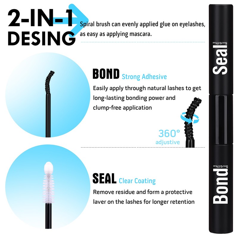 Geeneiya Lash Extension Kit Thick Cluster Lashes DIY Eyelash Extension