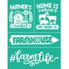 Artstencils Farm House Theme Stencils,Self-Adhesive Reusable Mesh Silk Screen Stencil for