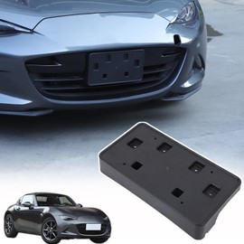 Soporte de marco de matrícula compatible con Mazda Miata MX-5 ND 2016-2025, marco de etiqueta ABS, parachoques delantero, kit de reubicación de montaje para placa de matrícula