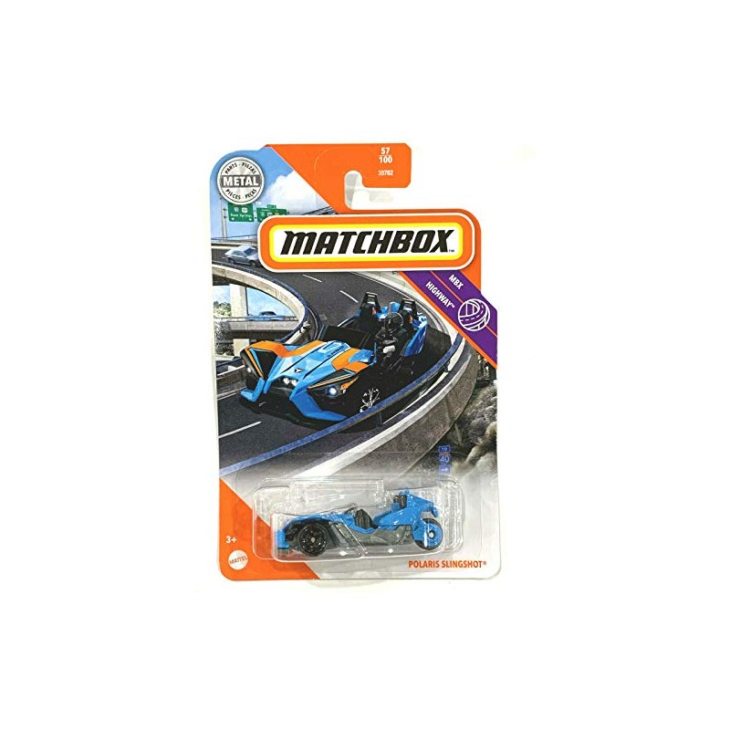 Matchbox MBX Highway 57/100 Polaris SlingSh0t (Blue)
