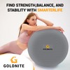 GOLDNITE Yoga Ball 30in Exercise Ball Grey Swiss Balance Ball,