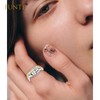 FUNTE® Anxiety Rings for Women 925 Sterling Silver Fidget Rings