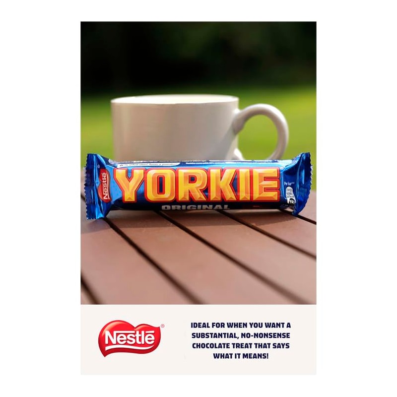 Yorkie Original Milk Chocolate Bar, 46 g, Pack of 36