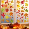 6 Sheets Fall Leaves Window Clings for Glass Windows Double-Side
