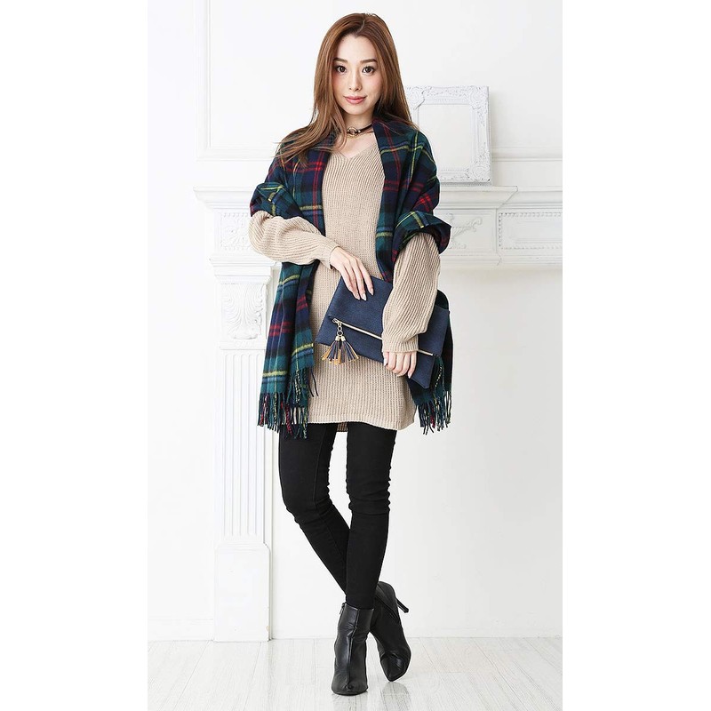Curvy's Checked Stole -