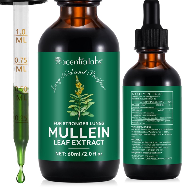 Mullein Leaf Extract for Lung,Mullein Leaf Drops,Mullein Leaf Extract with