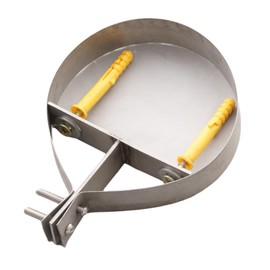 Milageto 8" Chimney Pipe Bracket Chimney Pipe Holder Metal Adjustable Fireplace Parts Ring Pipe Hanger Wall Strap Pipe Clamp, Silver