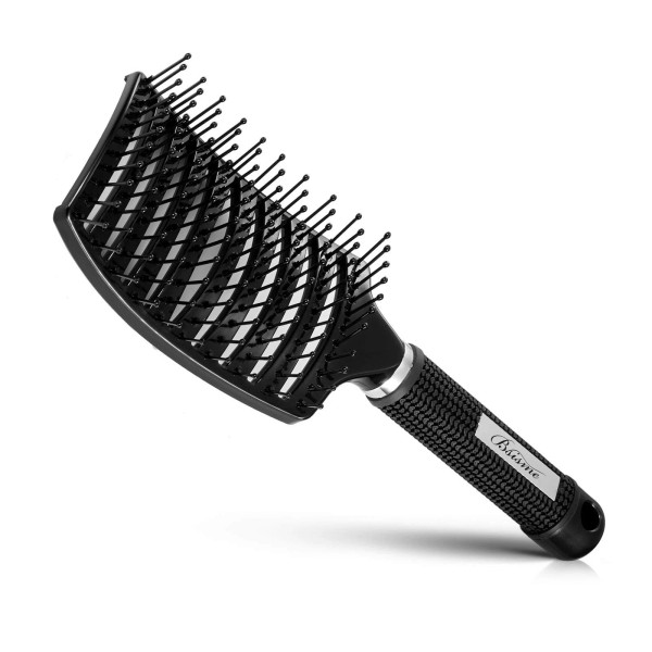 Bsisme Hair Brush, Professional Curved Vented Brush for Faster Blow