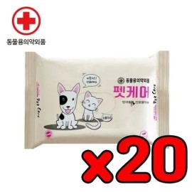 펫케어 아이러브 펫케어 물티슈 20매(피톤치드) X 20개 한박스 I Love Pet Care Wet Wipes 20 Sheets (Phytocide) X 20 Packs per Box