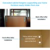 Favengo 2 Pcs Concealed Cabinet Hanger Universal Cupboard Wall Brackets