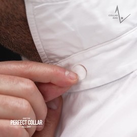 Collar Dots Collar Stays for Men’s Dress Shirts & Polo’s. Fashion Hack for Plastic, Metal, & Magnetic Collar Stay 24hr Hold