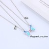 BFF Necklace for 2 Girls Magnetic Butterfly Necklaces for Best