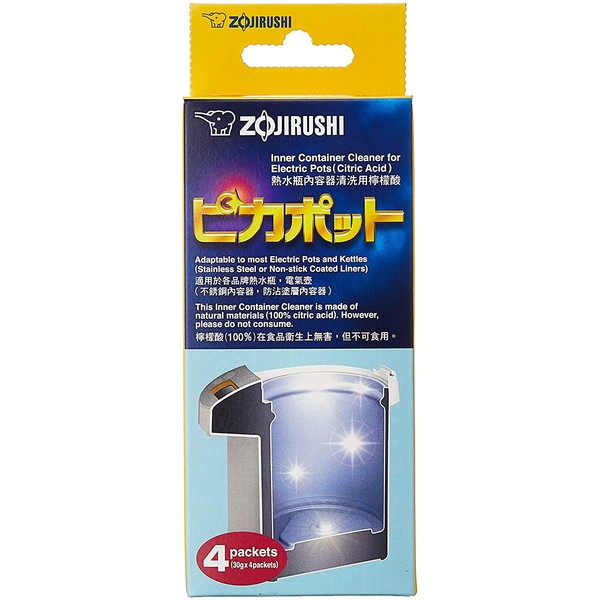 Zojirushi #CD-K03EJU Inner Container Cleaner for Electric Pots, 4 Packets,White
