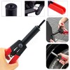 Qovydx 42Pcs Plastic Rivet Gun Set with 40Pcs 4Sizes Nylon