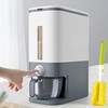 Large Rice Dispenser, Large Grain Container Storage with Lid Measuring