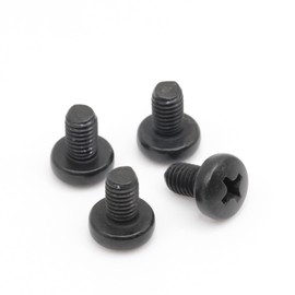ReplacementScrews Rear License Plate Screws Compatible with Mini Cooper (R56) - Stainless Steel - Black Oxide (Pack of 4)