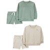 Simple Joys By Carter's Baby Boys Casual Playwear Sets, Sage/Ivory,