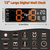 Fuloon Digital Wall Clock, 13 inch Large Display Digital Alarm
