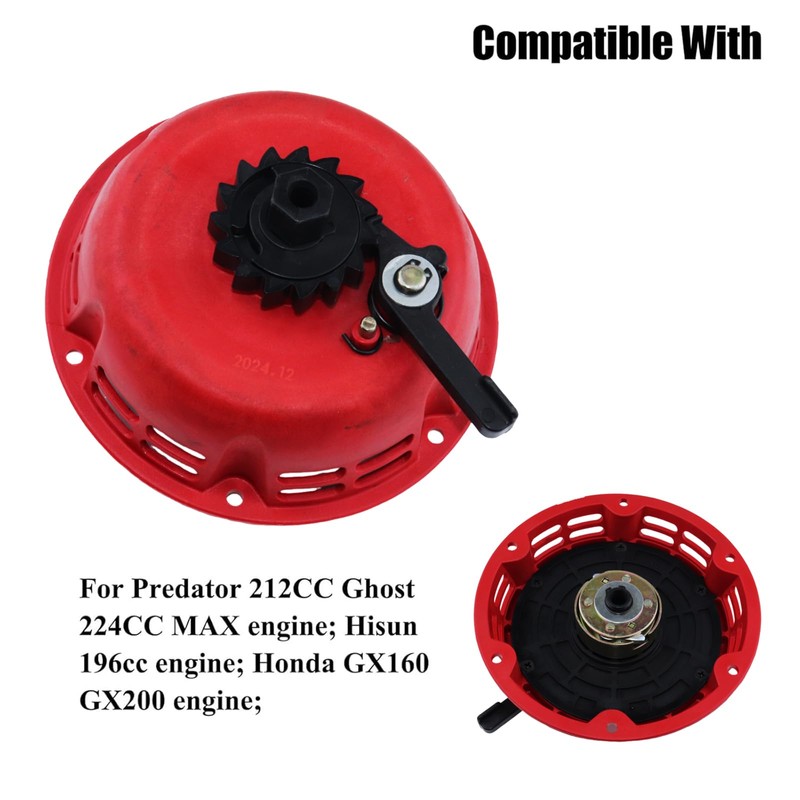 Red Plastic Easy Quick Fast Pull Start Recoil Starter Assembly