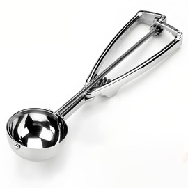 Anphly - Cuchara de helado de acero inoxidable gruesa para frutas, 6 cm, 1 pieza en venta