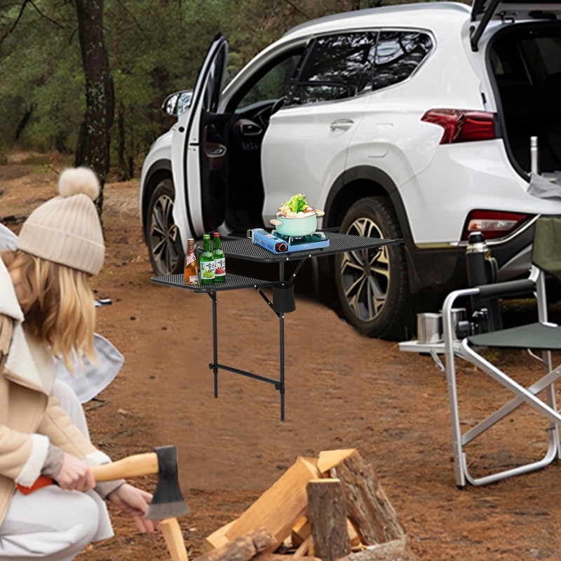 WGOS Camping Table, Grill & Tailgate Table, Adjustable Height &