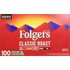 Folger's Medium Classic Roast Coffee 100 K Cup Pods/ 0.28
