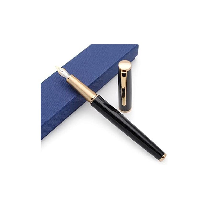 JINHAO 95 Series - Pluma estilográfica de metal (negro con
