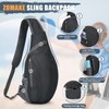 ZOMAKE Sling Backpack 10L - Small Crossbody Backpacks Waterproof Sling