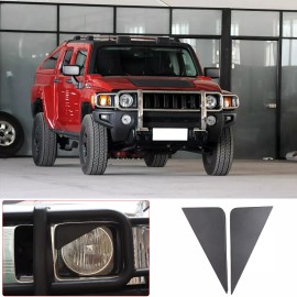 autopart2021 Front Light Headlight Lamp Angry Eyes Trim Cover For Hummer H3 2005-2009 US