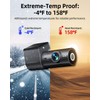4K Dash Cam Front and Rear, 64GB SD Card, 1.5”