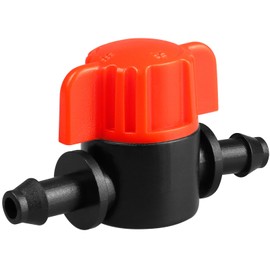 JOYPRO 1/4" Drip Irrigation Valves, 40 Pcs Drip Irrigation Shut Off Switch Valve for 1/4 Inch Drip Irrigation Tubing, Water Flow Control Valve Drip Line Cut Off Valve for Drip Sprinkler Garden Systems
