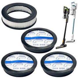 Aolleteau Vacuum Filters Compatible with Eureka Vacuum Cleaners NEC285GR, NEC280TL, 3 Pack Flet Filters and 1 Pack HEPA Filter