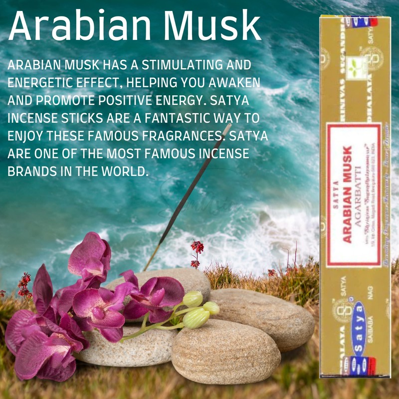 Satya Nag Champa Arabian Musk Incense Sticks | x1 pack