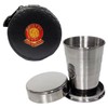 Knight 2oz Collapsible Drinking Cup with Leather Bristol City Football Club Case