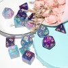 DND Dice 2 X 7Sets, 14Pieces Glitter Sparkle Cosmic Mixed