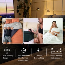 The LAD Collective 3.0 Fitted Sheet - Deep Pocket Bed Cover with EasyGrip™ Loop Straps, Durable Elastic & Temperature Regulating Fabric - Premium Bed Sheets - Nevada Nights/King