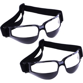 ACEmedia Basketball Goggles Sport Dribble Specs Goggles Black Sports Goggles Dribbling Specs Basketball Training Aid for Teenagers Kids Gifts (2 Pieces)