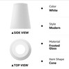 MIAOMEIO Fixture Replacement Frosted Glass Shade, E26 Base with 1-5/8"