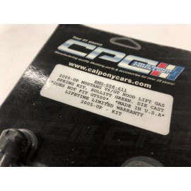 California pony cars NEW 2005-2010 MUSTANG V6/GT GAS STRUT HOOD LIFT KIT "BULLITT GREEN"