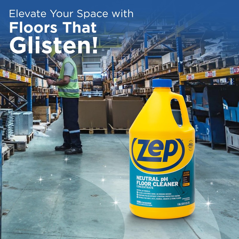 Zep Neutral pH Floor Cleaner. 1 Gallon (Case of 4)