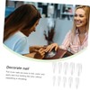 Healvian Diy Manicure Kit 600pcs Fake Nails Pointed Tips Crease-