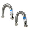 PROCURU 2-Pack 1-1/4" FIP x 18" Stainless Steel Water Heater
