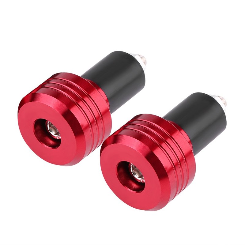 Handlebar Ends Pair 22 mm Universal Aluminium Motorcycle Handle Bar