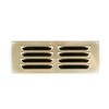 TIMCO Timloc Brass 9x3 Metal Internal Louvre Grille Vent Polished
