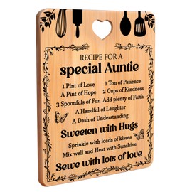 Auntie Gifts, Auntie Birthday Gifts, Best Auntie Gifts, Special Auntie Gifts from Niece Nephew, Auntie Cutting Board, Auntie Christmas Gifts, 'Recipe for A Special Auntie '.
