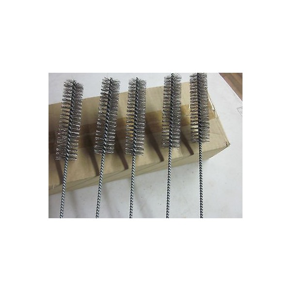 ~ 5~16" L STEEL WIRE ROUND TUBE CLEANING BRUSHES 1"
