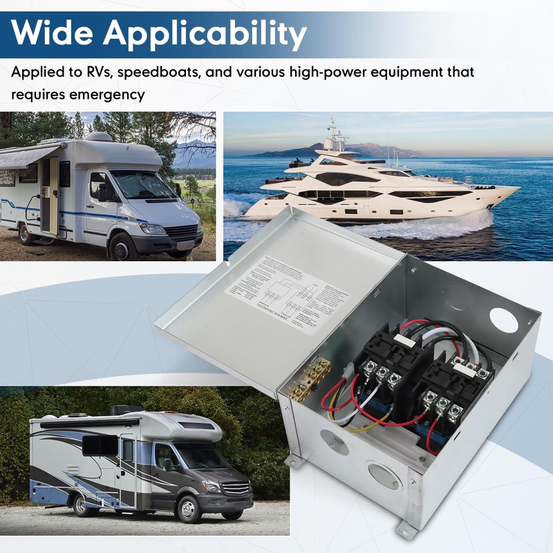 LINKCRO RV Transfer Switch, 50 Amp Automatic Transfer Switch for